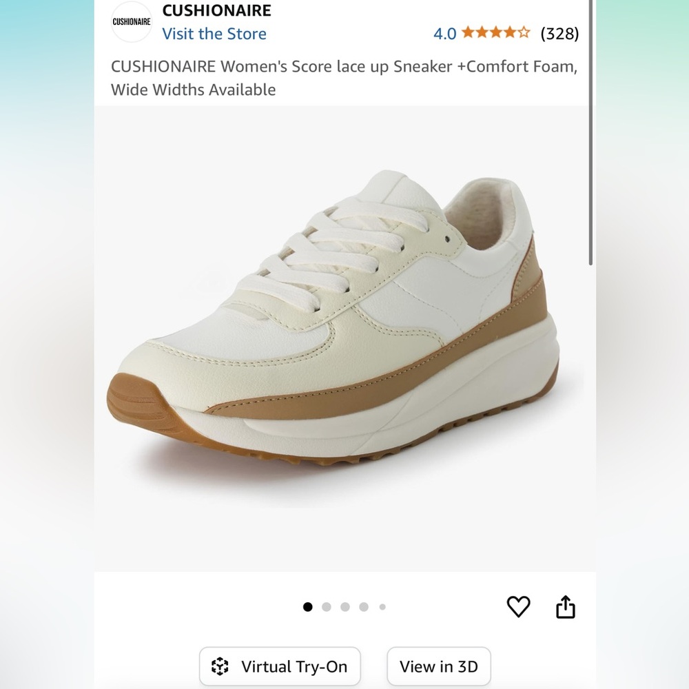 CUSHIONAIRE Women's Score lace up Sneaker +Comfort Foam